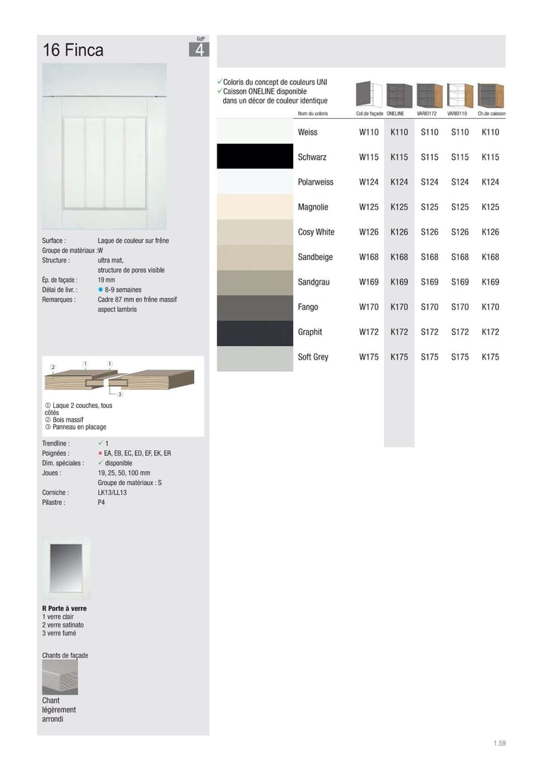Catalogue Beckermann · page bois naturel, chêne brossé fil apparent.